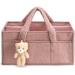Baby Storage Basket Factory - Teddy Plush Nursery Diaper Organizer