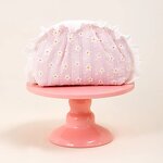 Cosmetic Case Factory - Women's Chrysanthemum Pattern Lace Trim