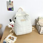 Handbag Factory - Fluffy Soft Cotton Padded Nylon Puffer Shoulder Bag
