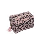 Cosmetic Bag Set Factory - Cute Leopard Print Soft Portable with Zipper
