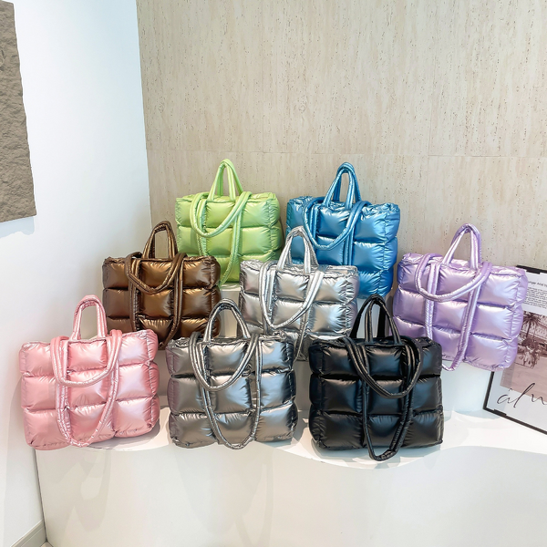 Tote Bag Factory - 2025 Autumn Winter Nine-Grid Puffer Quilted Handbag