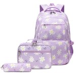 Backpack Set Factory - New Arrival Unisex Student Flower Printed Set