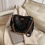 Shoulder Bag Factory - New Stitching Chain PU Women's Underarm Bag