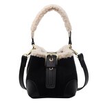 Crossbody Bag Factory - New Fashion PU Velvet Mini Bucket Lamb Wool