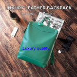 Backpack Factory - Designer Luxury Genuine Leather Full Logo Imprint