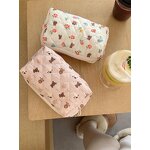 Cosmetic Bag Factory - Cute Cartoon Quilted Cotton Makeup Bag