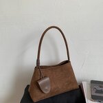 Women's Handbag Factory - Simple Frosted Retro Single Shoulder Bag