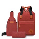 Backpack Set Factory - 2022 New Style 3-Piece Purses for Girls Women