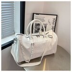 Duffel Bag Factory - Designer Waterproof Pink Weekend PU Travel Bag