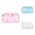 Makeup Bag Factory - Soft Shiny High-End Pleated Cloud Portable