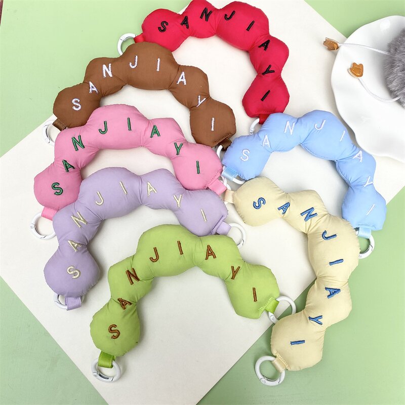 Phone Lanyard Factory - New Cotton-Padded Letter Portable Short Rope