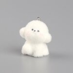Phone Case Pendant Factory - Resin Flocking Cute Puppy DIY Keychain