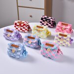 Coin Purse Factory - Best Selling Wool Knitted Checkerboard Earphone