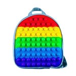 Backpack Factory - Unisex Large Rainbow Fidget Toy Silicone School