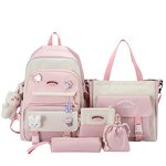 Backpack Set Factory - Cute 5-Piece Junior High Students Value Set