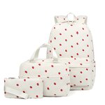 Backpack Set Factory - Wholesale Three-Piece Corduroy Geometric Printing