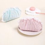 Cosmetic Case Factory - Women's Chrysanthemum Pattern Lace Trim