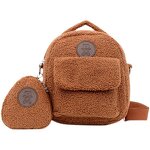 Plush Backpack Factory - Cartoon Teddy Bear with Hanging Wallet Purse