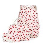 Backpack Set Factory - Wholesale Three-Piece Corduroy Geometric Printing