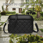 Crossbody Bag Factory - Lady Autumn Solid Vintage PU Leather Square