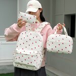 Backpack Set Factory - Wholesale Three-Piece Corduroy Geometric Printing