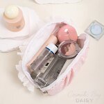 Cosmetic Case Factory - Women's Chrysanthemum Pattern Lace Trim