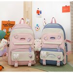 Backpack Set Factory - Cute 5-Piece Junior High Students Value Set