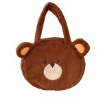 Shoulder Bag Factory - Fashion Cute Bear Plush Handbag with 3d Ear