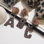 Coin Purse Factory - Hot Sale Leopard Print Plush Pendant Key Chain