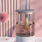 化妆刷清洁器生产厂家-新产品3合1USB