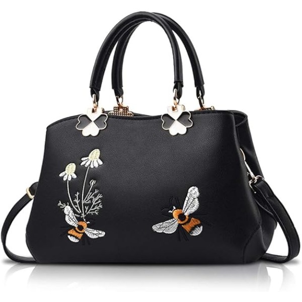 Tote Bag Manufacturer - Fashion Embroidered Floral Office Messenger