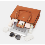 Handbags Set Manufacturer - Fashion 4pcs PU Leather Tote Shoulder