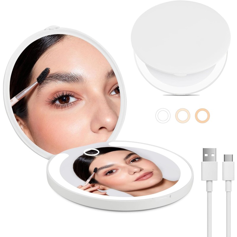 LED Mirror Factory - Rechargeable Portable Foldable Handheld