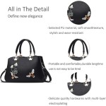 Tote Bag Manufacturer - Fashion Embroidered Floral Office Messenger