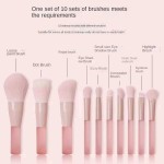 Makeup Brush Factory - Portable 10 Peach Half Sugar Mini