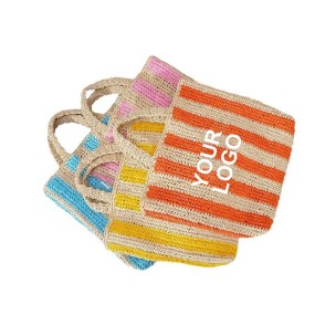 Straw Bag Factory - New Design Custom Logo Beach Double Handle