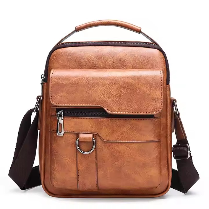 Crossbody Bag Factory - High Quality PU Leather Men Waterproof Multi