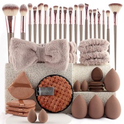 Makeup Brush Set Factory - Professional 40-Piece Cosmetics Synthetic