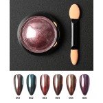 Nail Powder Manufacturer - 6 Colors Solid Laser Magic Mirror