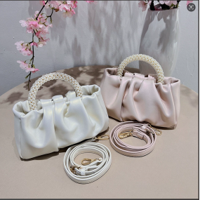 Crossbody Bag Manufacturer - Trendy Luxury Pearl-Embellish Floral