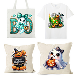 Heat Transfer Printing Manufacturer - Customized Halloween Logo Design