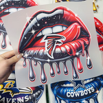 Heat Transfer Printing Manufacturer - NFL Plastisol HTV Sticker