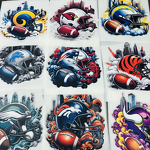 DTF Transfers Manufacturer - Customized Denver Broncos Sticker