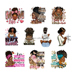 DTF Heat Transfer Factory - Black Girl Customization Logo Transfer