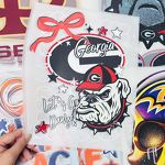 DTF Transfer Sticker Factory - Custom University Team Design