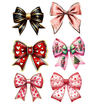 DTF Film Printed Patches Factory - Bow Design Heat Transfer