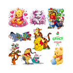 Tshirt Stickers Manufacturer - 2025 Cartoon New Design Iron-on Labels