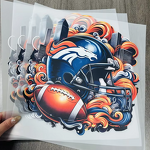 DTF Transfers Manufacturer - Customized Denver Broncos Sticker