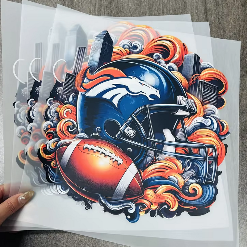 DTF Transfers Manufacturer - Customized Denver Broncos Sticker
