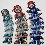 DTF Transfers Factory - Low MOQ NFL Ready to Press Stickers